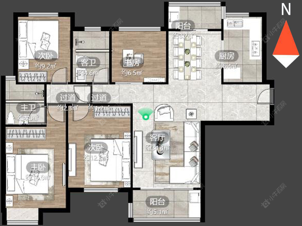 御城房源户型图 常州御城在售二手房源户型图_小牛看房