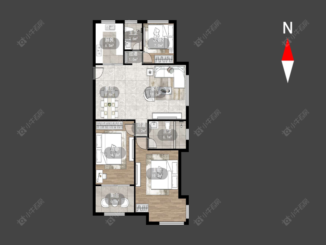 尚枫澜湾房源户型图 常州尚枫澜湾在售二手房源户型图_小牛看房