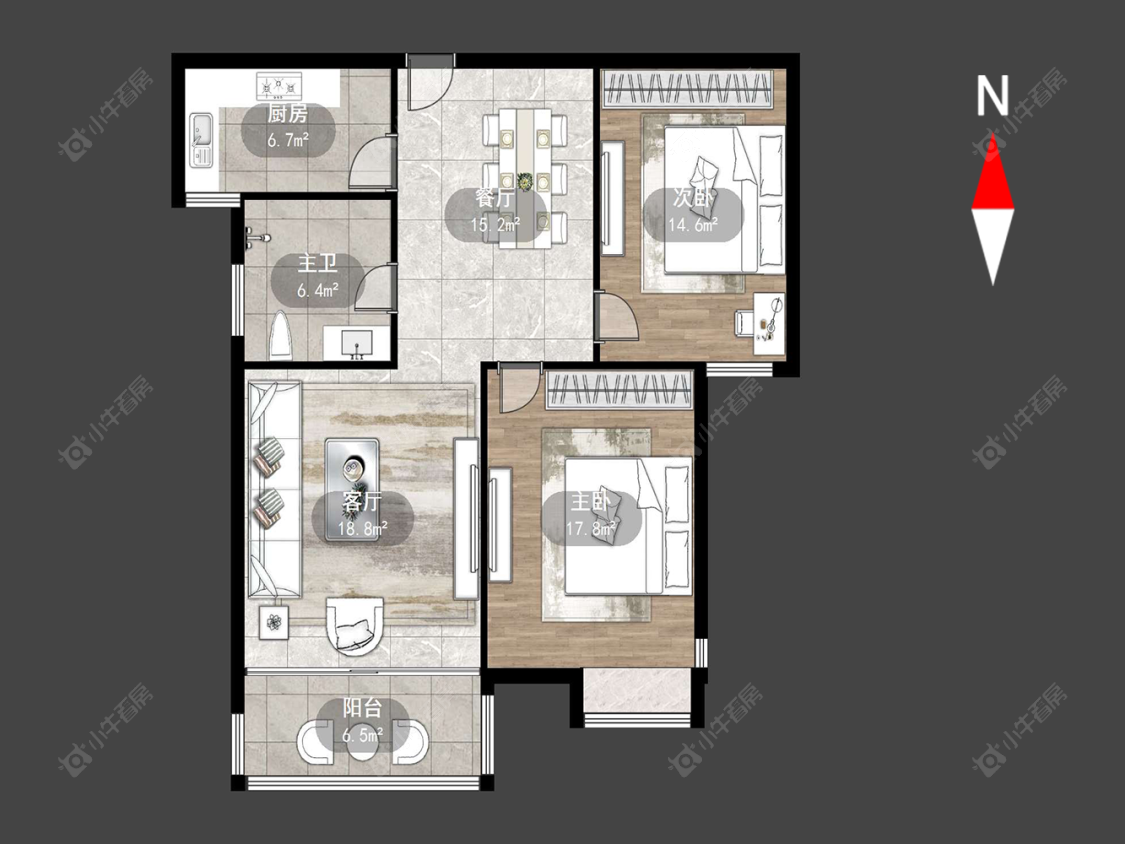 常州嘉顺花园在售二手房源户型图_小牛看房