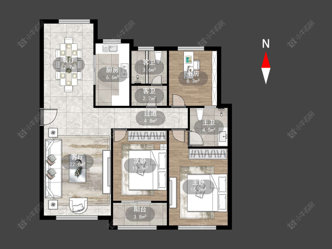 常州天山花园在售二手房源户型图_小牛看房