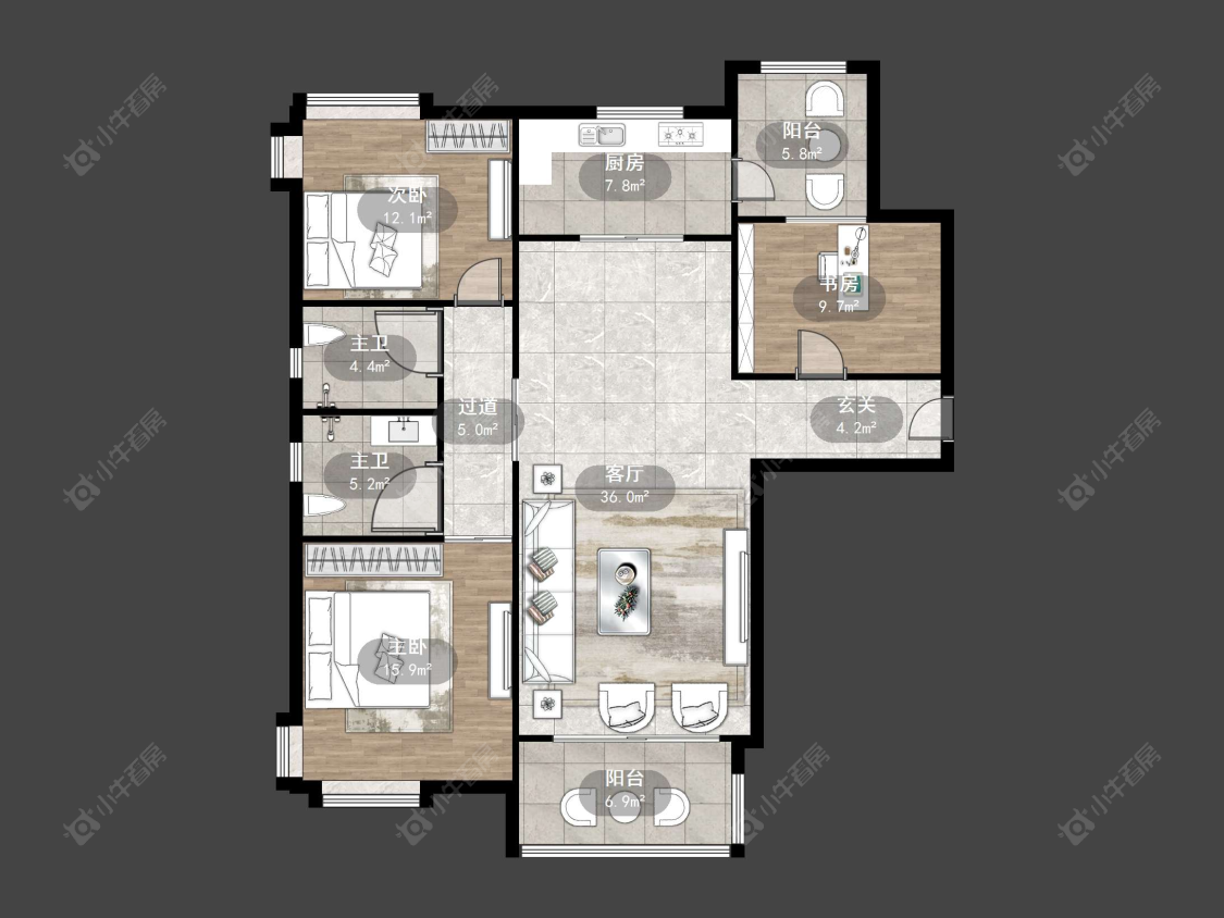 常州碧桂园在售二手房源户型图_小牛看房