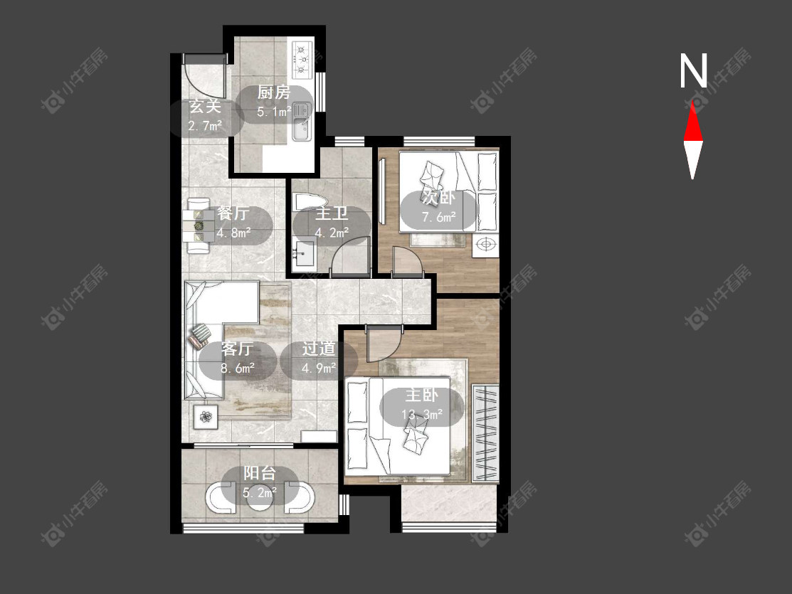 常州常发香堤半岛在售二手房源户型图_小牛看房