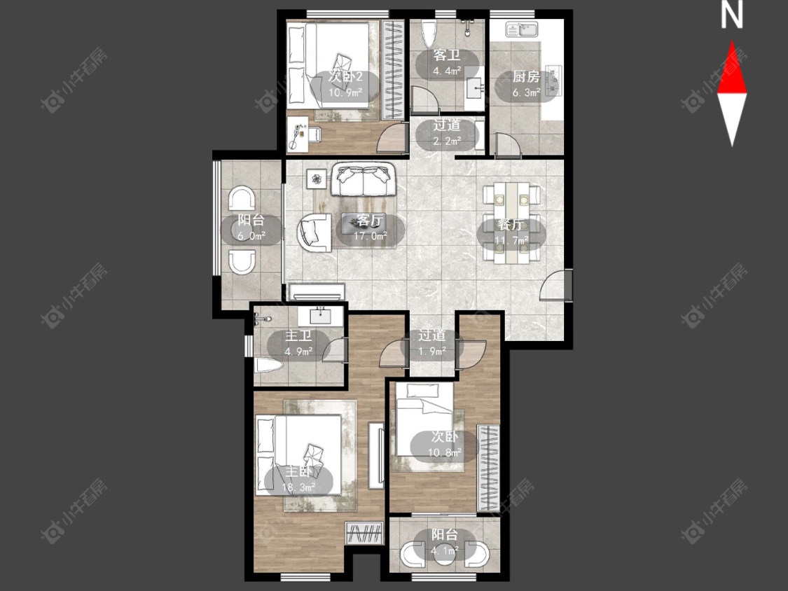 常州香溢紫郡一期在售二手房源户型图_小牛看房