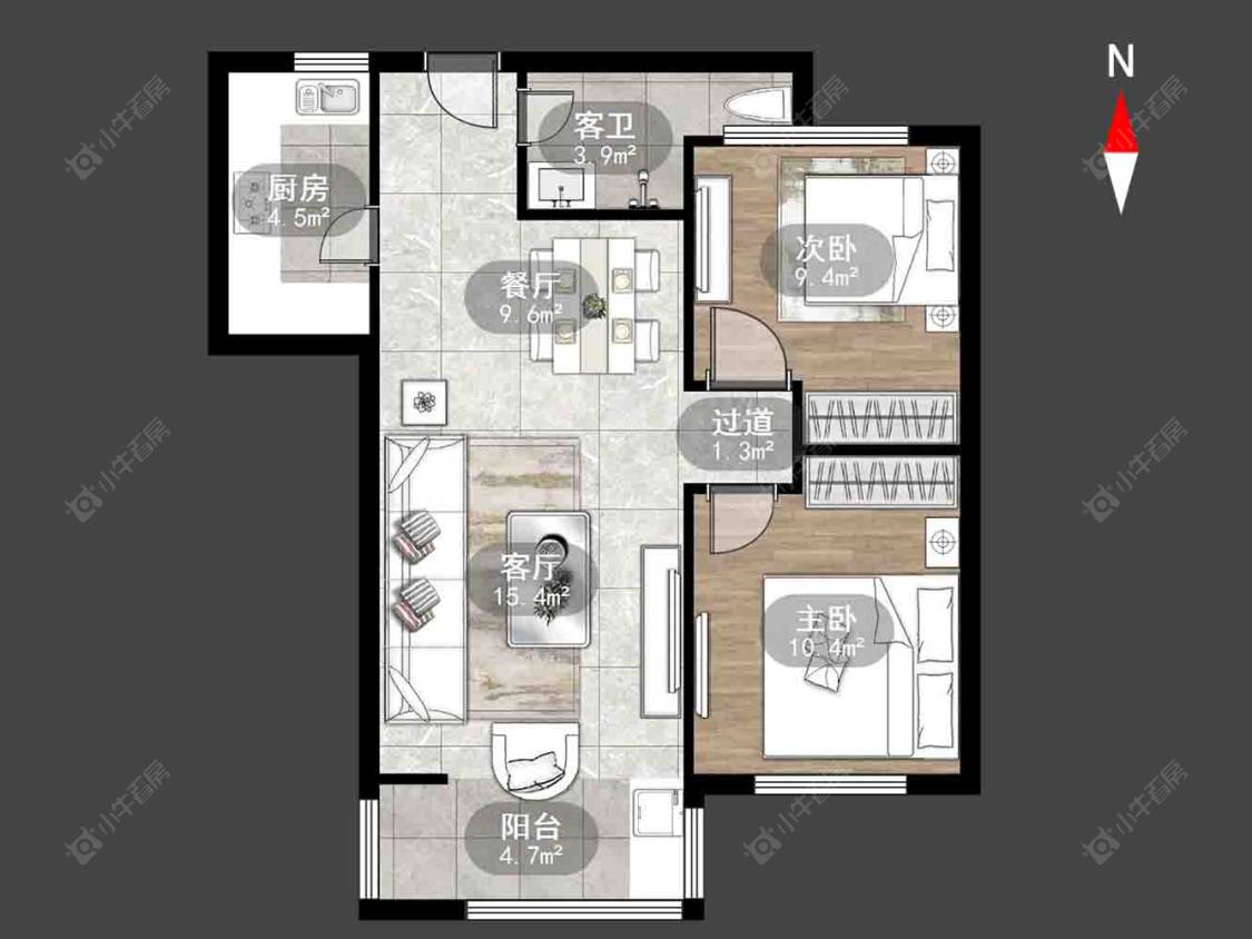 常州上东区在售二手房源户型图_小牛看房