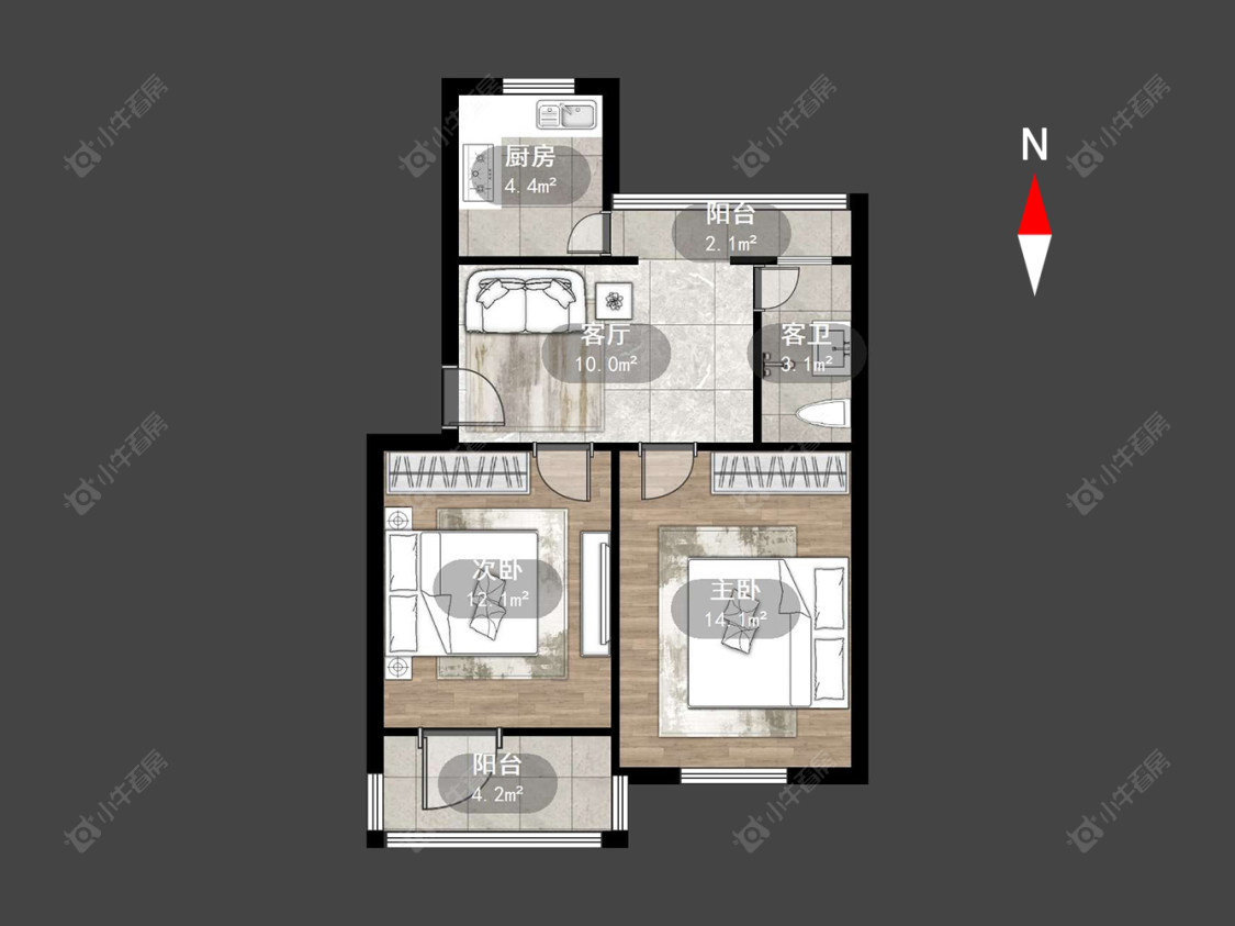 北环新村武进小区房源户型图 常州北环新村武进小区在售二手房源户型图_小牛看房