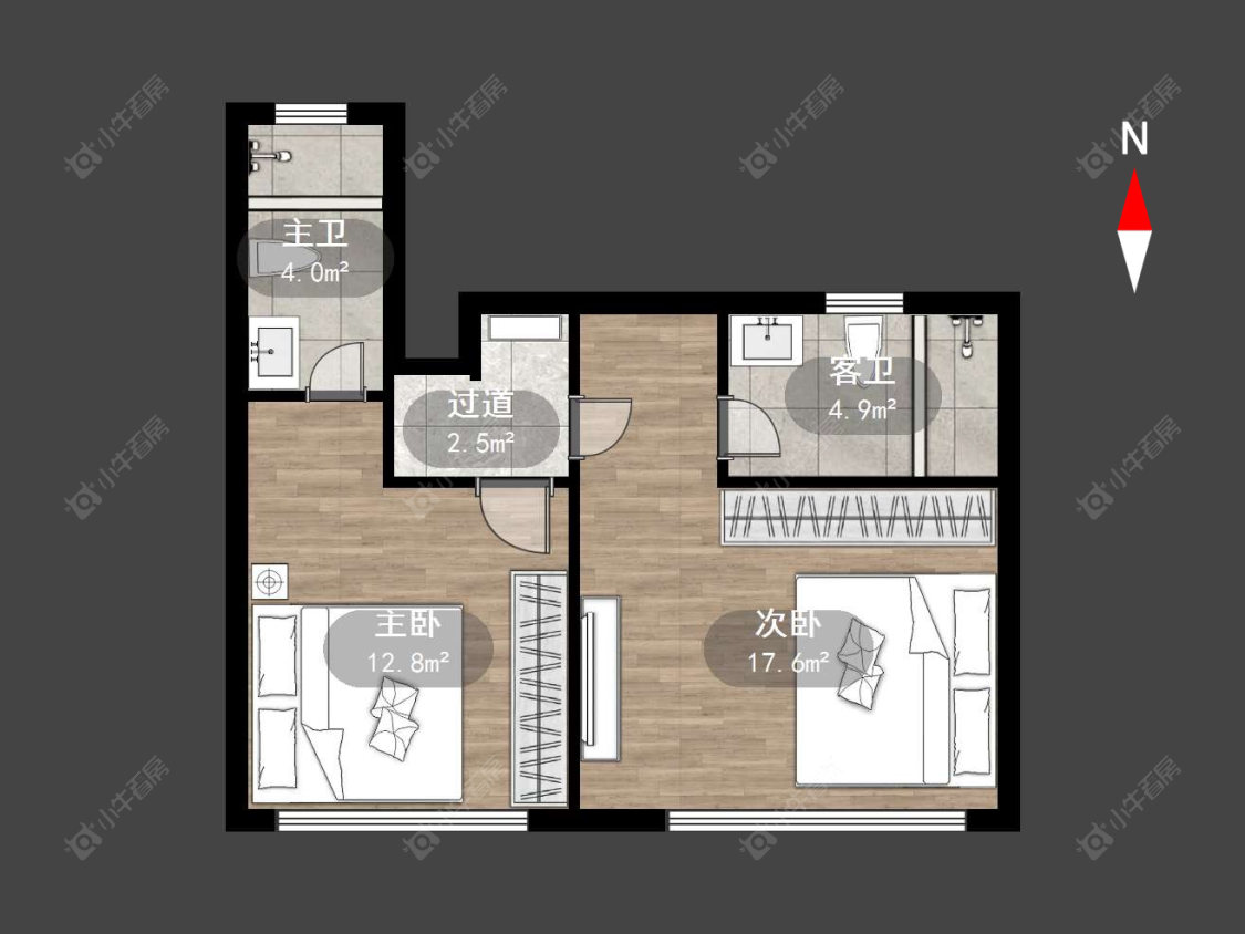 常州雅居乐山湖城湖畔小院在售二手房源户型图_小牛看房