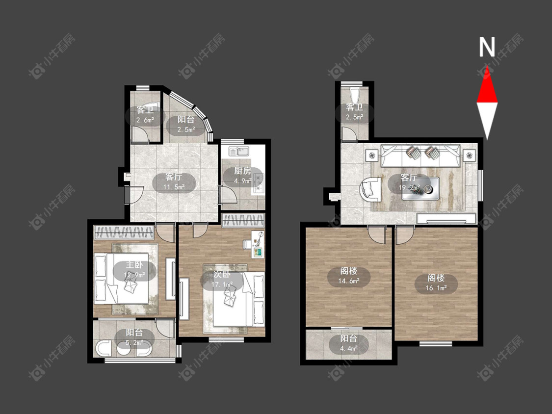北环新村武进小区房源户型图 常州北环新村武进小区在售二手房源户型图_小牛看房