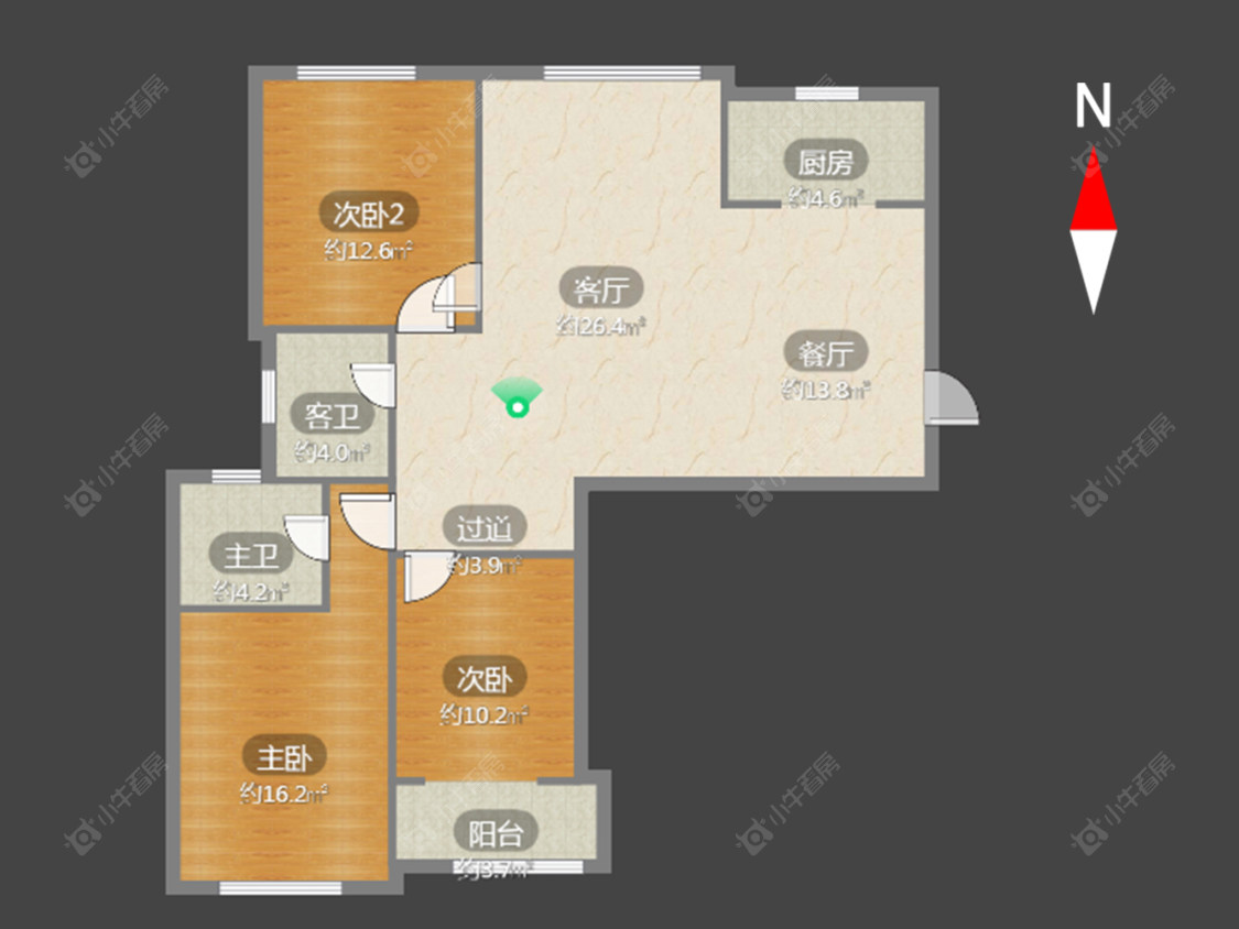 常州玲珑花园在售二手房源户型图_小牛看房