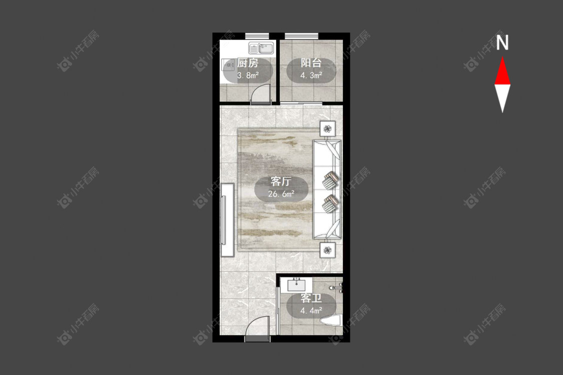 吾悦广场糖果公寓房源户型图 常州吾悦广场糖果公寓在售二手房源户型图_小牛看房