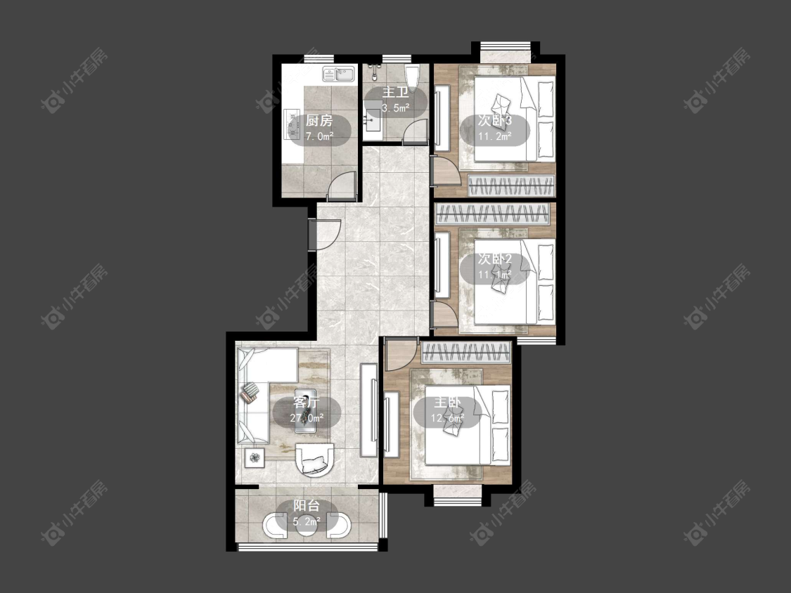 城市绿洲房源户型图 丹阳城市绿洲在售二手房源户型图_小牛看房