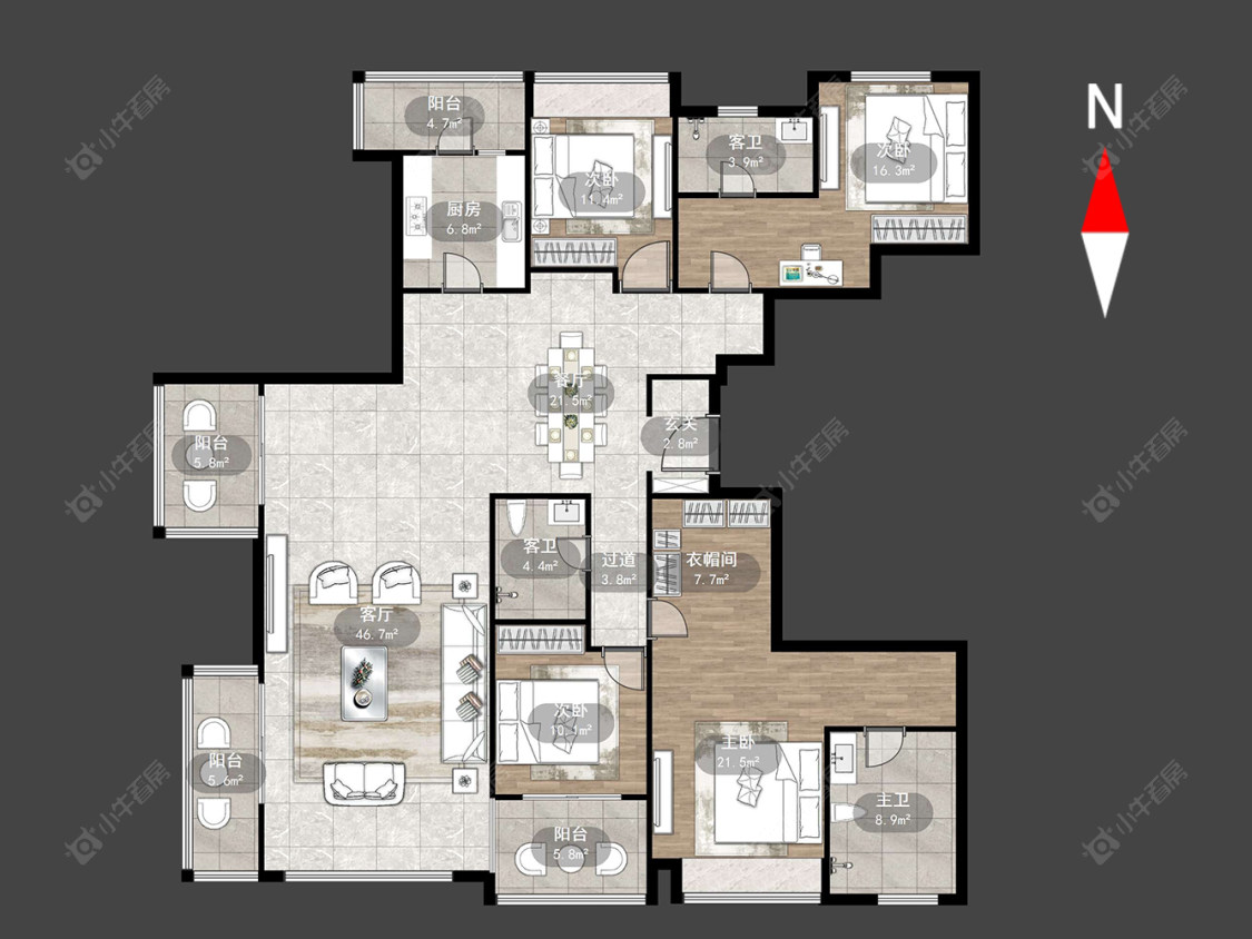 万科瑧湾汇(原蓝光黑钻)房源户型图 常州万科瑧湾汇(原蓝光黑钻)在售二手房源户型图_小牛看房