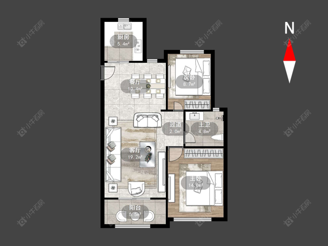 金美林花园房源户型图 常州金美林花园在售二手房源户型图_小牛看房