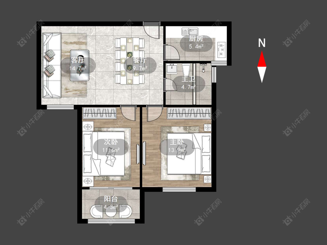 银河湾第一城一期房源户型图 常州银河湾第一城一期在售二手房源户型图_小牛看房