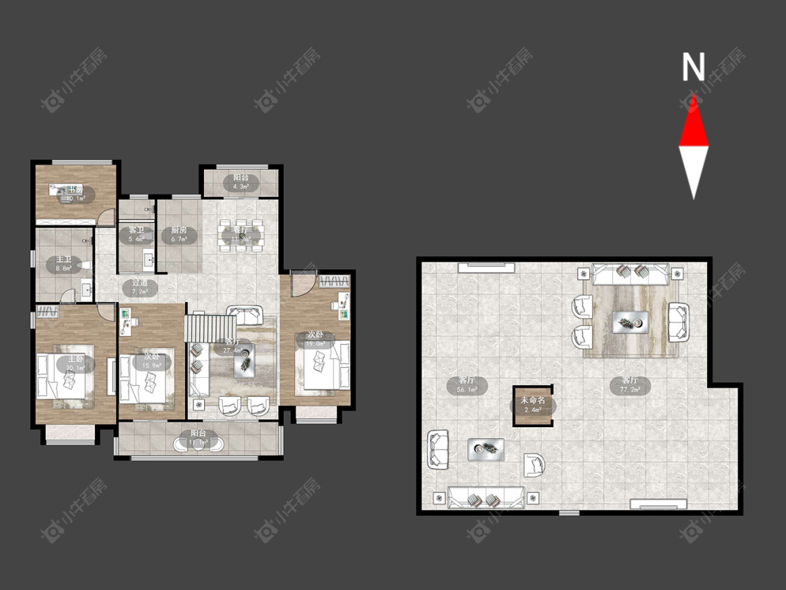龙湖龙誉城四期房源户型图 常州龙湖龙誉城四期在售二手房源户型图_小牛看房