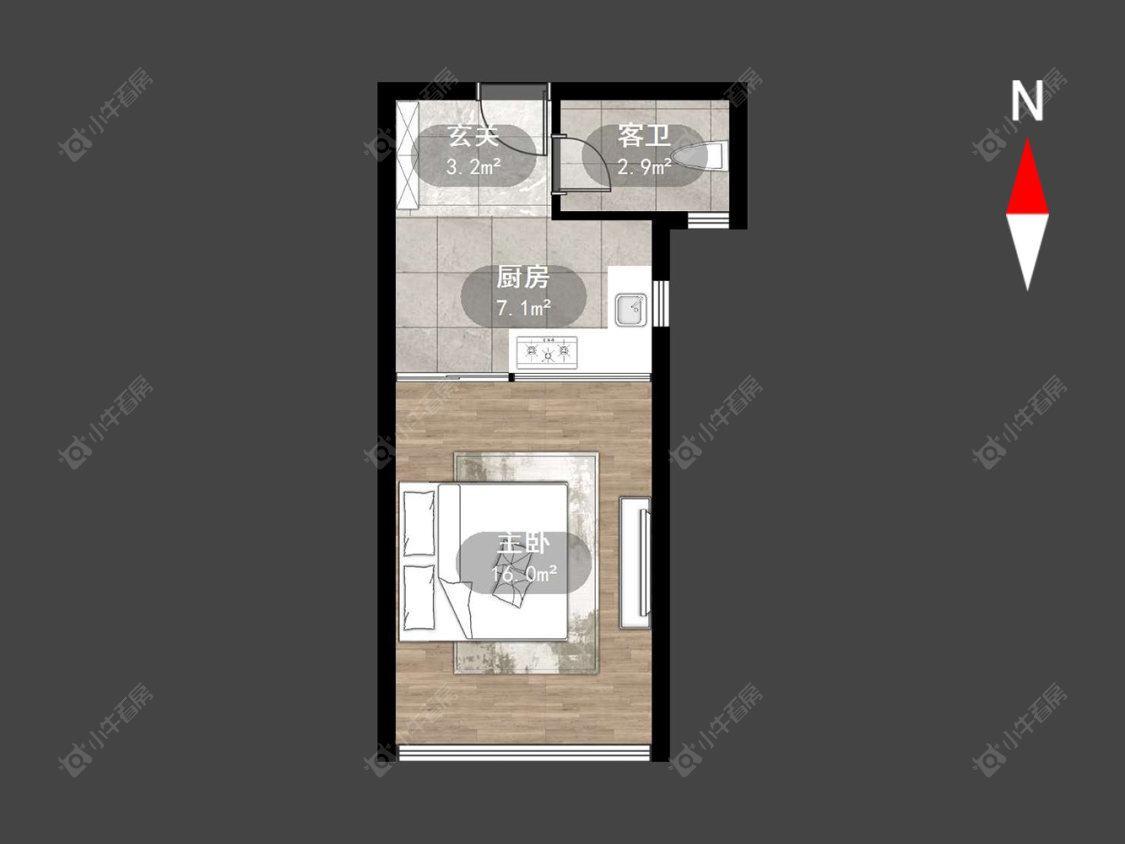 常州香江康桥在售二手房源户型图_小牛看房