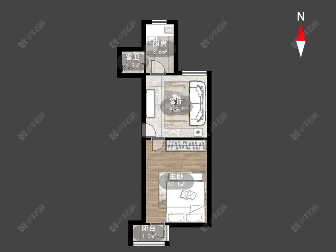 常州工房北区在售二手房房源户型图_小牛看房