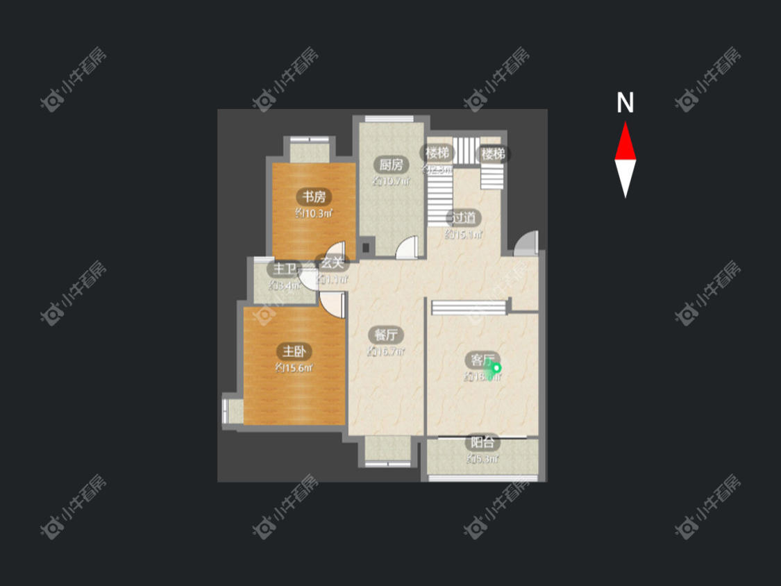 常州奥林匹克花园在租房源户型图_小牛看房