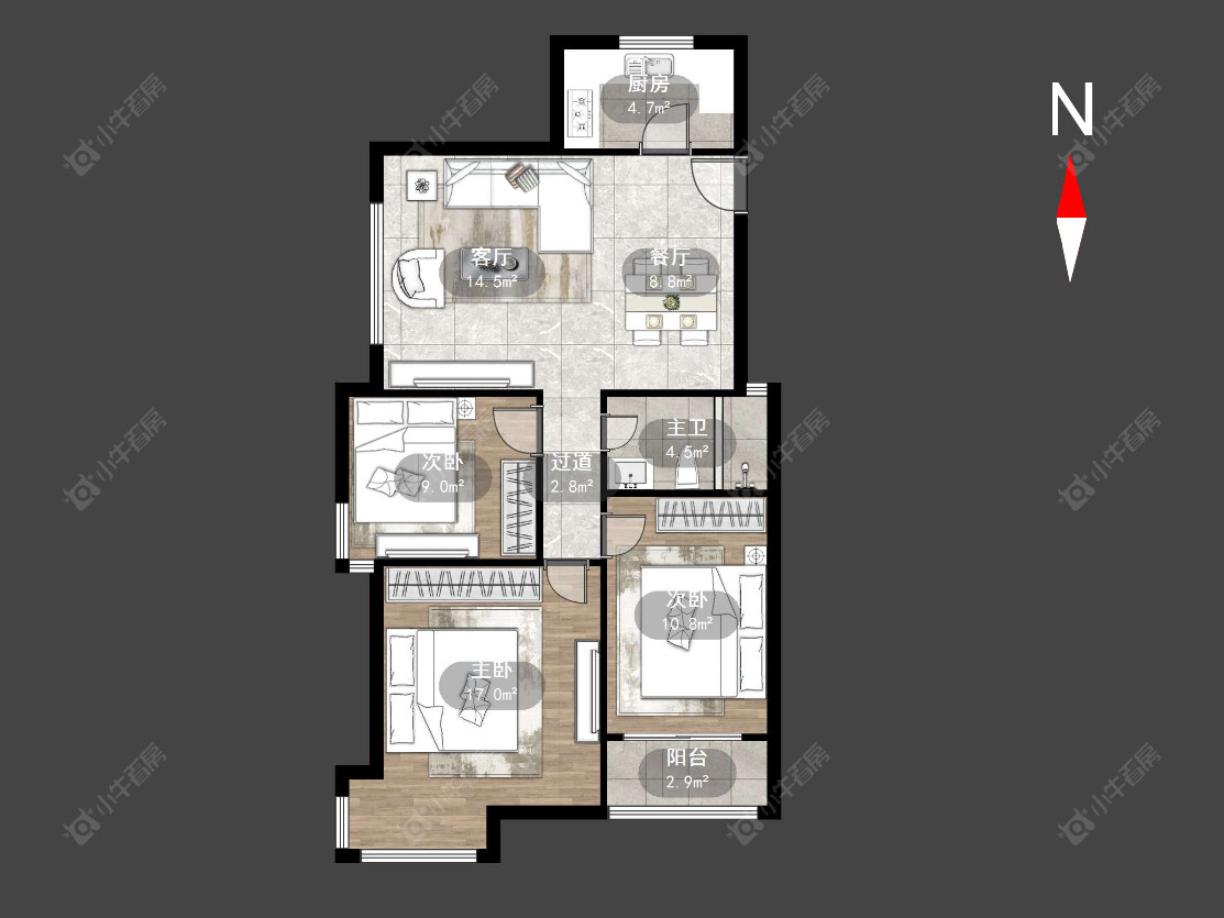 兰陵尚品花园房源户型图 常州兰陵尚品花园在售二手房源户型图_小牛看房