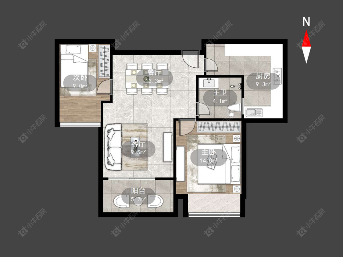 常州弘阳上城在售二手房源户型图_小牛看房