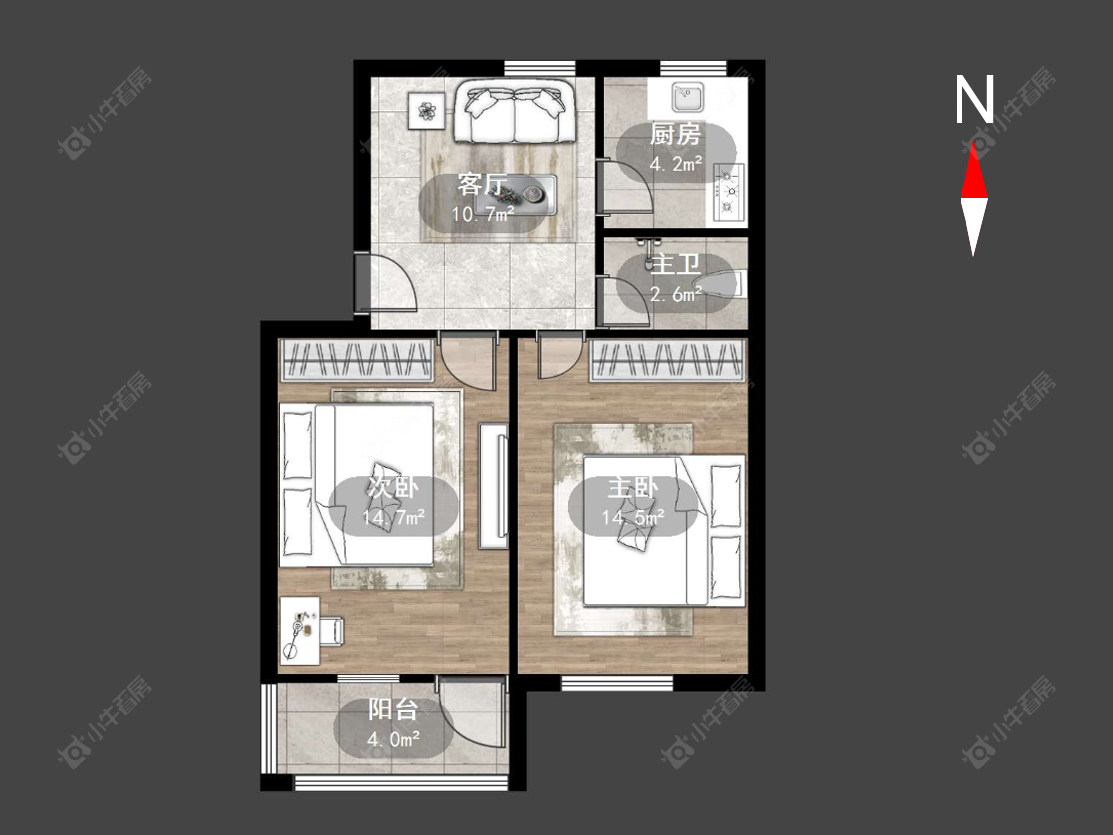 常州朝阳二村在售二手房源户型图_小牛看房