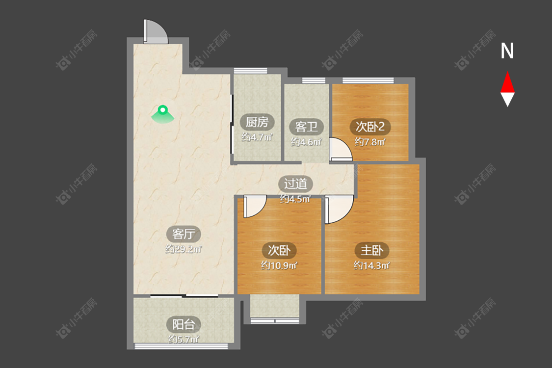 新城桃李郡房源户型图 常州新城桃李郡在售二手房源户型图_小牛看房