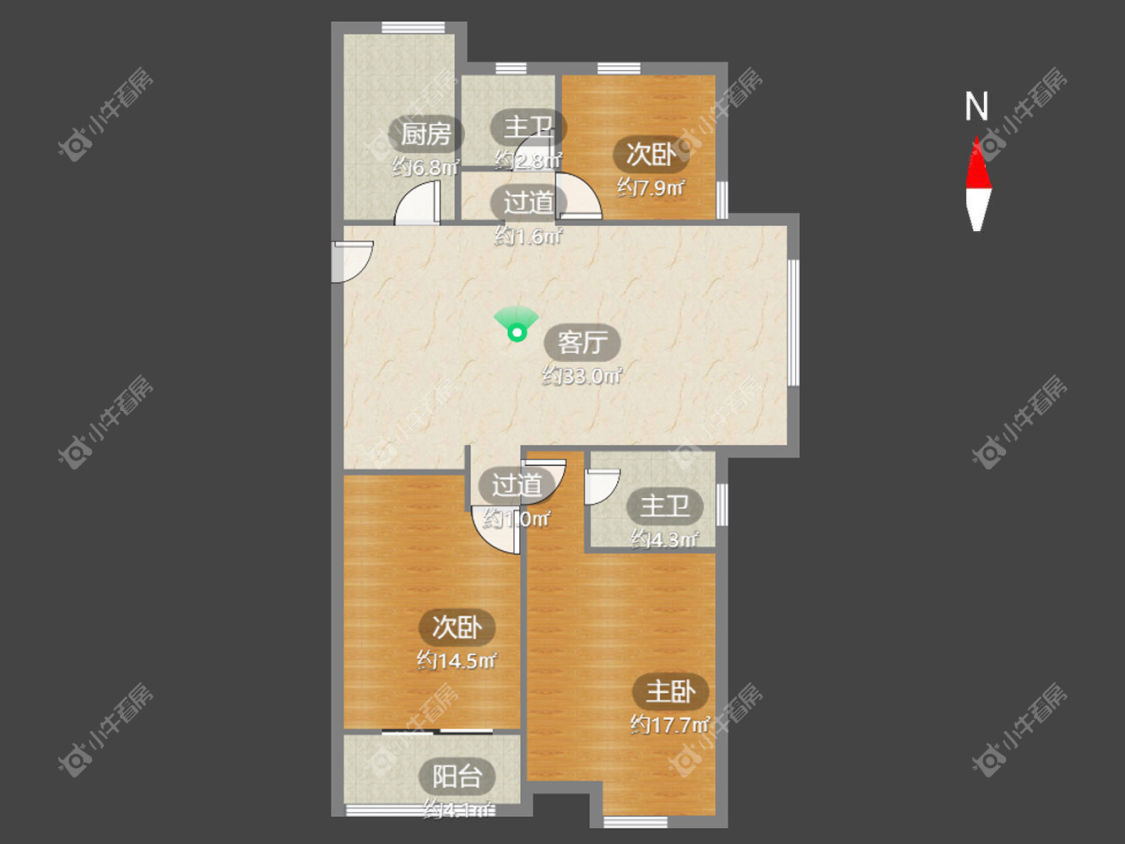 常州菱溪名居在租房源户型图_小牛看房