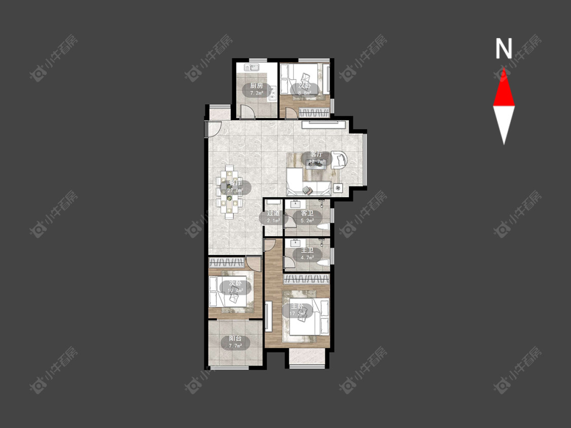 常州阳光龙庭在售二手房源户型图_小牛看房