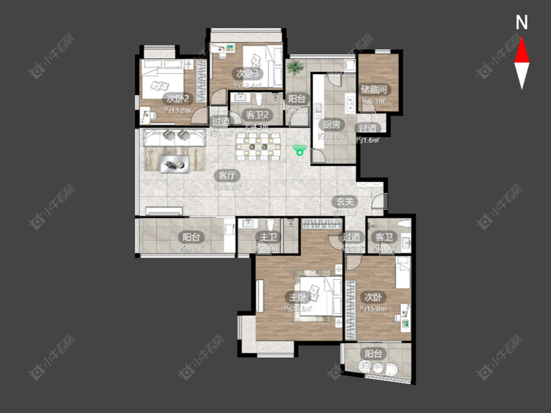 御城房源户型图 常州御城在售二手房源户型图_小牛看房