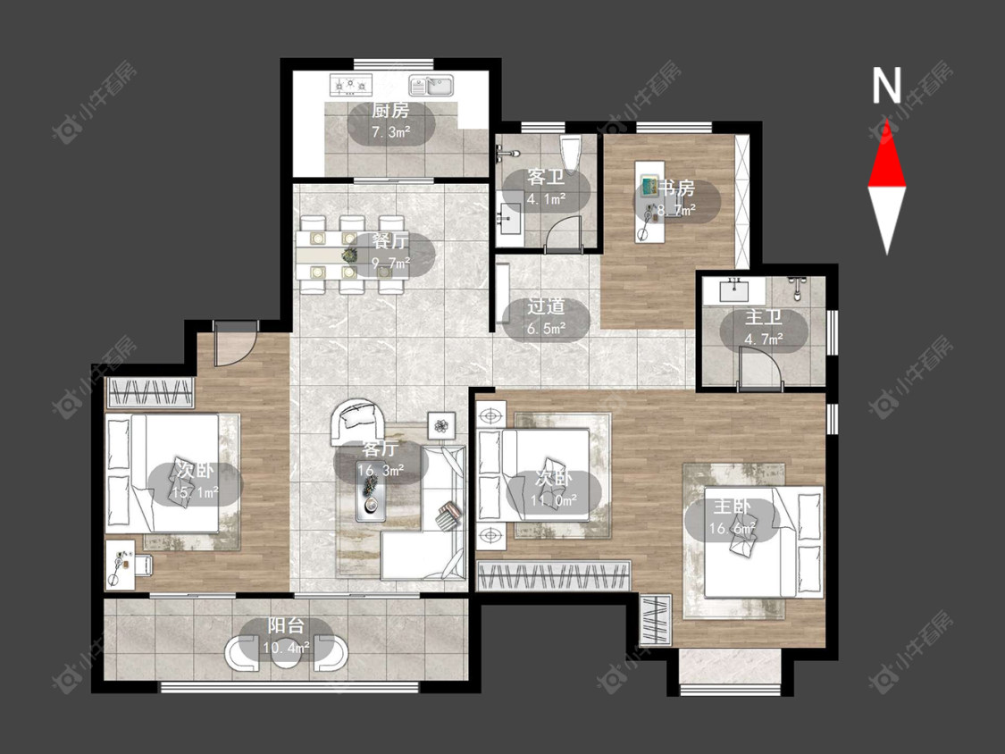 路劲雅居乐城市万象房源户型图 常州路劲雅居乐城市万象在售二手房源户型图_小牛看房