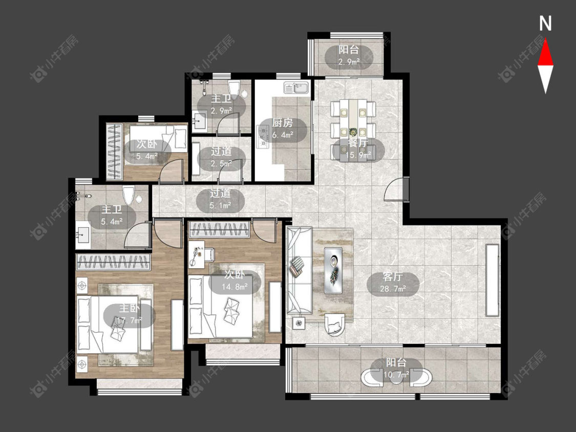 雅居乐路劲棠颂房源户型图 常州雅居乐路劲棠颂在售二手房源户型图_小牛看房
