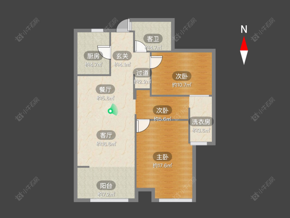 阳光龙庭房源户型图 常州阳光龙庭在售二手房源户型图_小牛看房