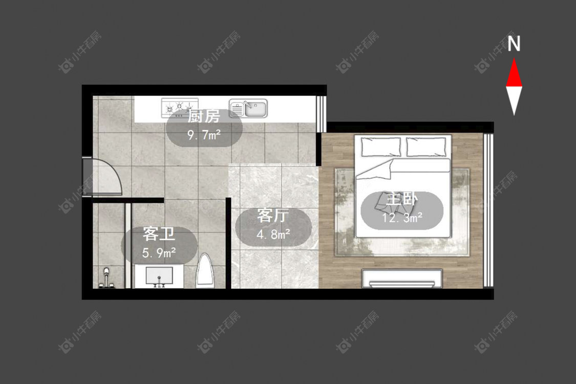 常州香江壹品在售二手房源户型图_小牛看房