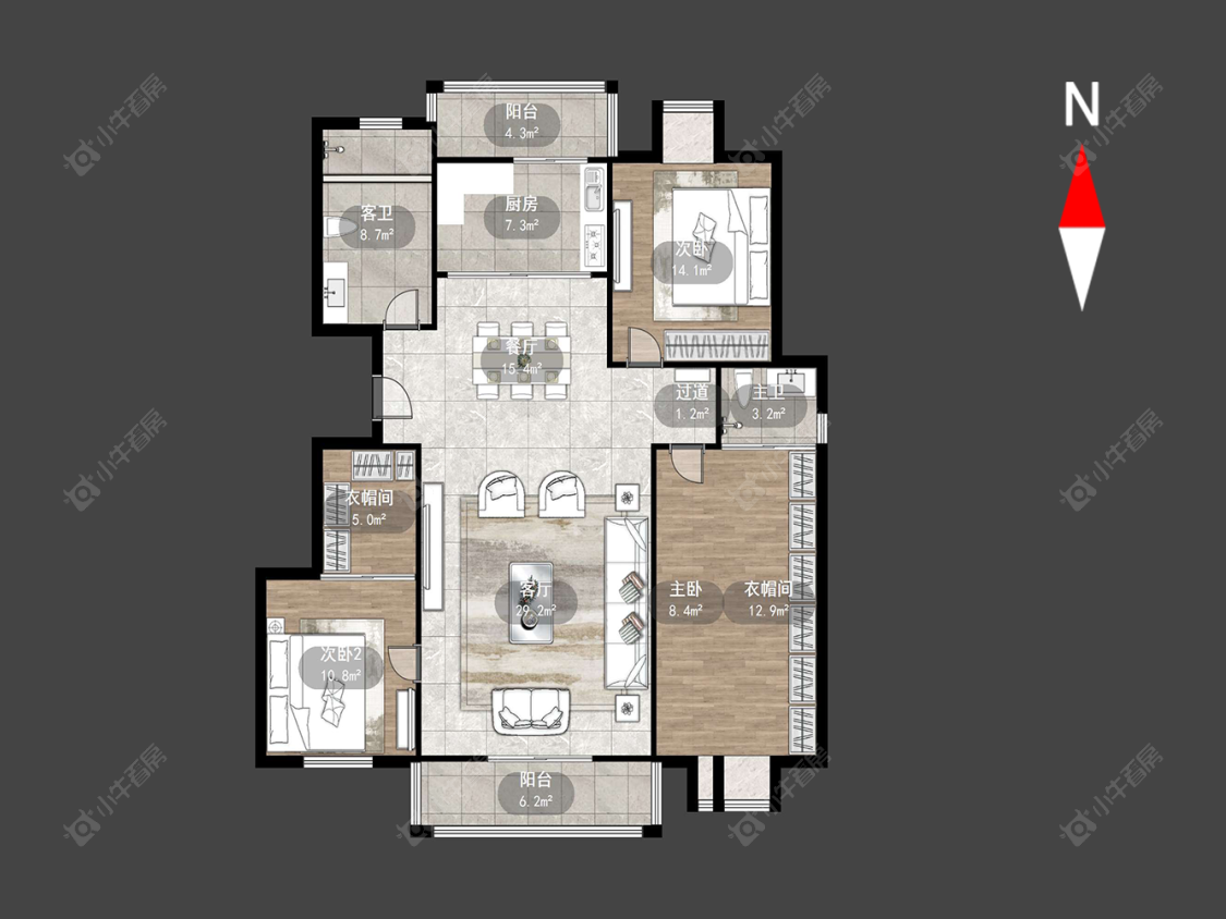 太湖明珠苑北区房源户型图 常州太湖明珠苑北区在售二手房源户型图_小牛看房