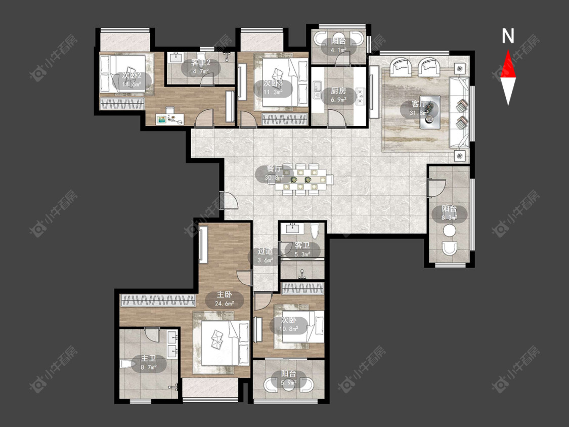 万科瑧湾汇(原蓝光黑钻)房源户型图 常州万科瑧湾汇(原蓝光黑钻)在售二手房源户型图_小牛看房
