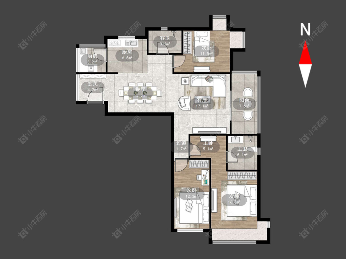 御城房源户型图 常州御城在售二手房源户型图_小牛看房