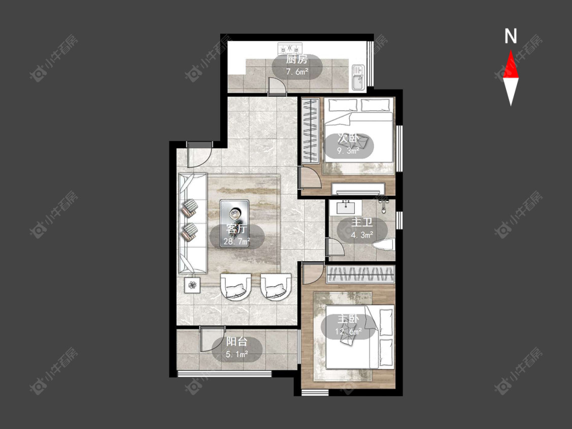 常州荣亨逸都在售二手房源户型图_小牛看房