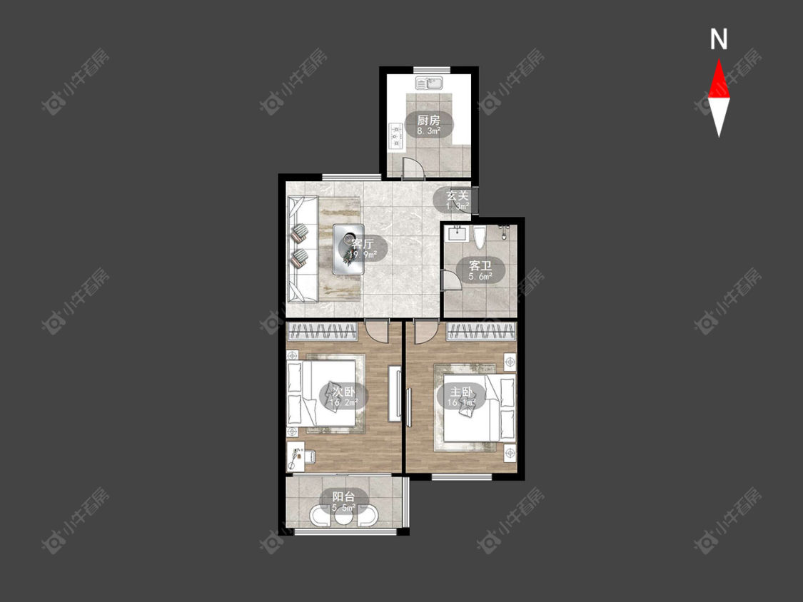 常州翠竹新村北区在售二手房房源户型图_小牛看房