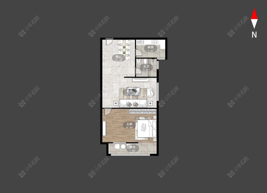 常州九洲新世界花苑在售二手房房源户型图_小牛看房