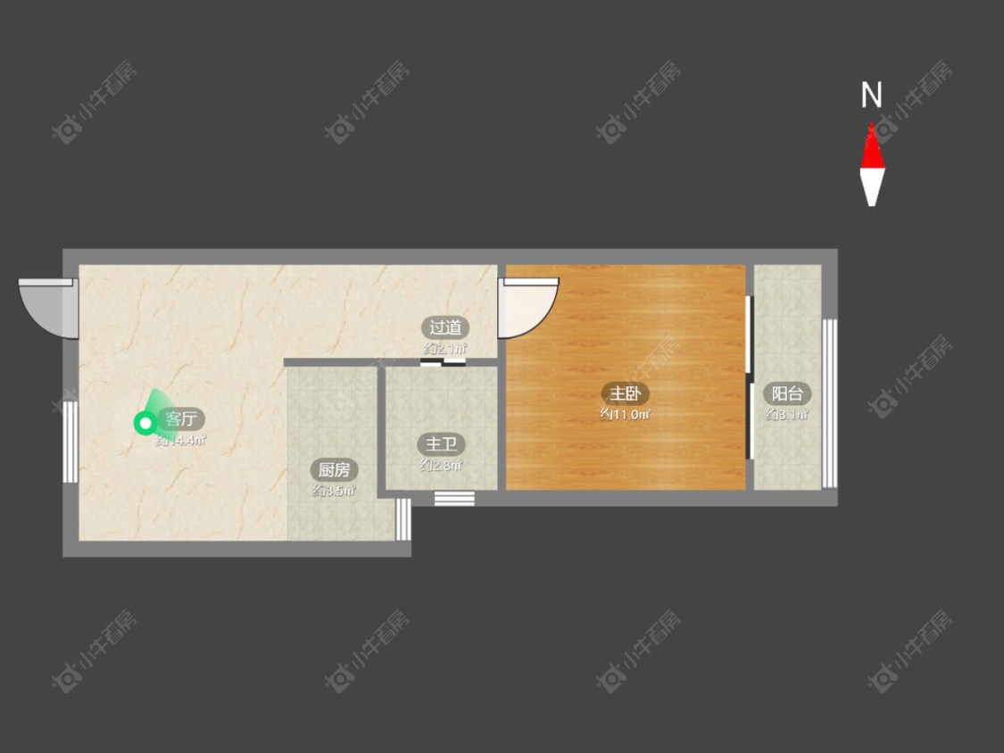 常州朝阳瑞景华庭在售二手房源户型图_小牛看房