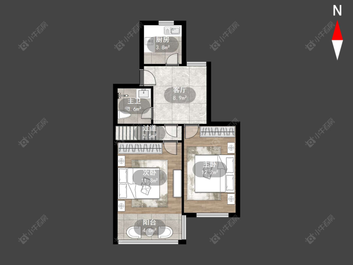 常州西上园在售二手房源户型图_小牛看房