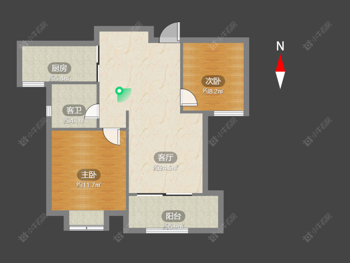 常州新城御景湾在售二手房源户型图_小牛看房