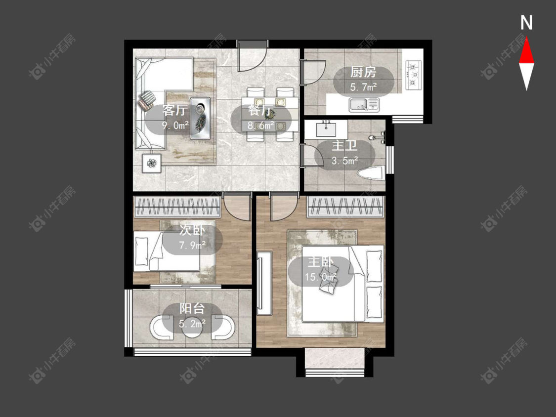 星鑫家园一期房源户型图 常州星鑫家园一期在售二手房源户型图_小牛看房