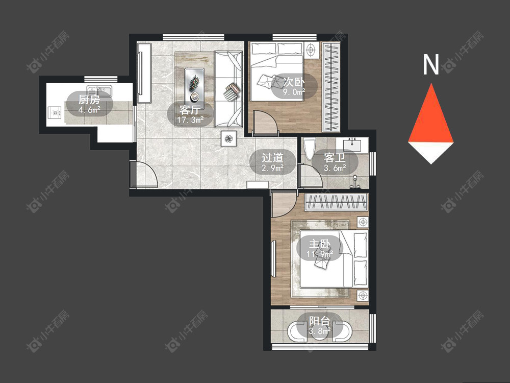 常州御水华庭二期在售二手房源户型图_小牛看房