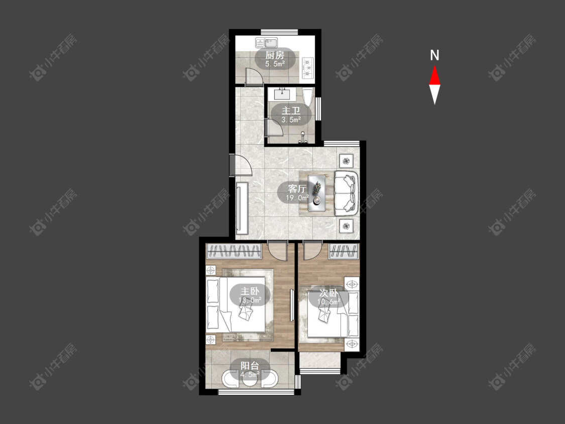 常州金田花园在售二手房源户型图_小牛看房