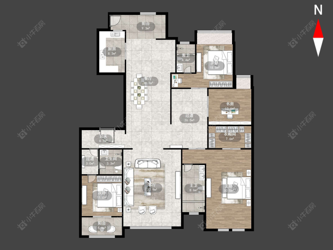 常州巨凝金水岸在售二手房源户型图_小牛看房