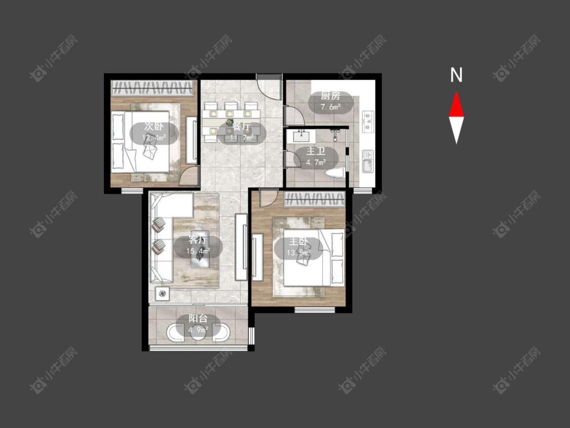 常州玲珑花园在售二手房源户型图_小牛看房