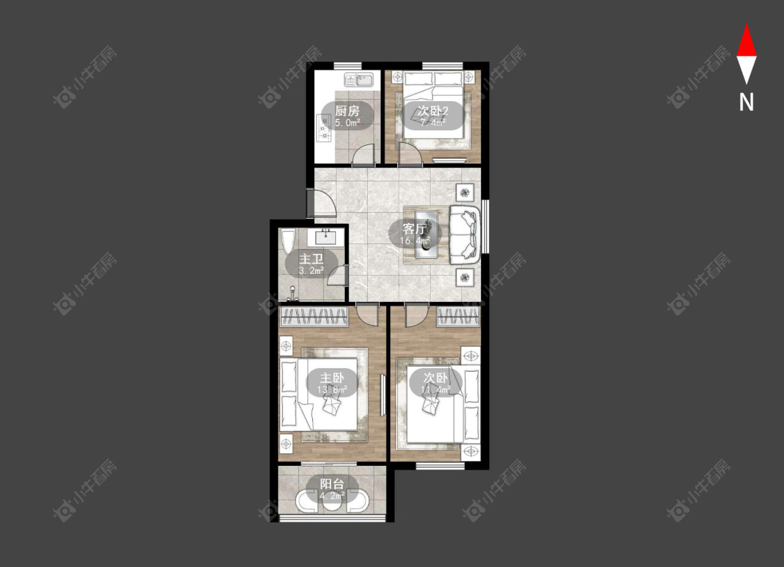 常州劳动新村南区在售二手房房源户型图_小牛看房