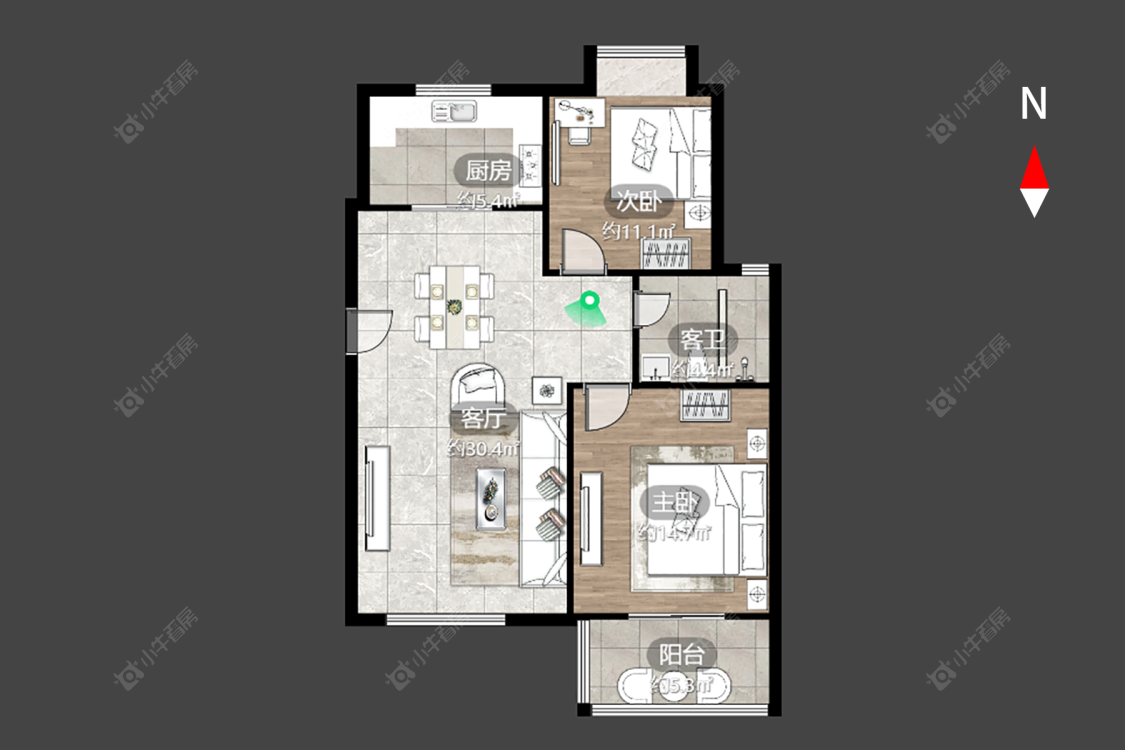 四季新城金典房源户型图 常州四季新城金典在售二手房源户型图_小牛看房