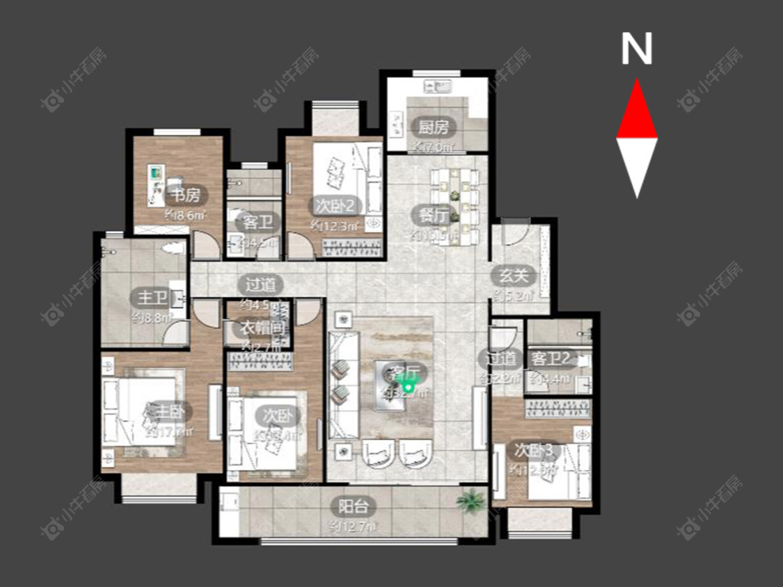 常州绿都万和城八区在售二手房源户型图_小牛看房