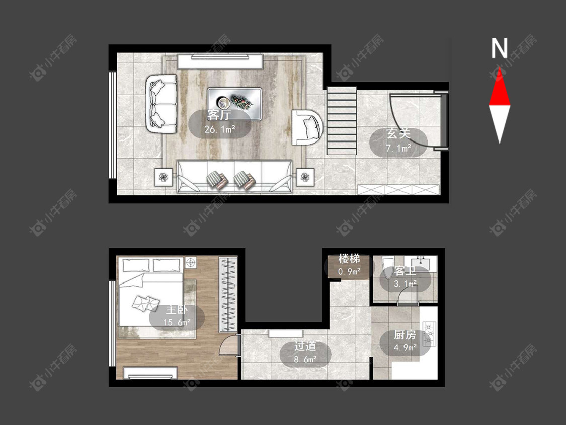 世茂广场房源户型图 常州世茂广场在售二手房源户型图_小牛看房